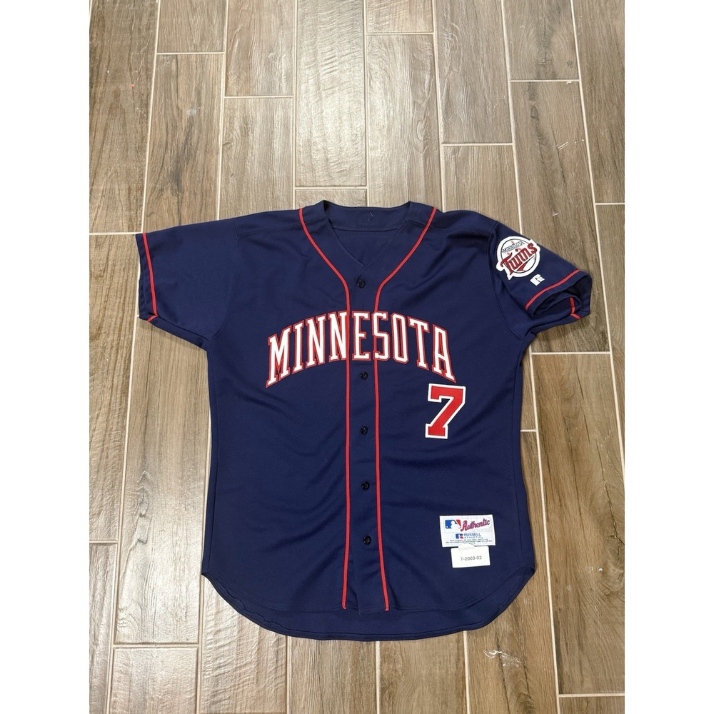 Vintage Russell MLB Game Issued Minnesota Twins Jersey #7 Hocking 48